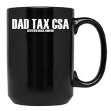 Dad Tax Csa Certified Snack Auditor Funny Dad Tax Gear Black Coffee Mug - Black