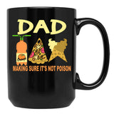 Dad Tax Mug, Father Days 29 Black Coffee Mug - Black