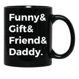 Dad Tax Mug, Father Days 35 Black Coffee Mug - Black