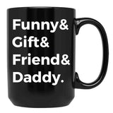 Dad Tax Mug, Father Days 35 Black Coffee Mug - Black
