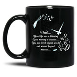 Dad Your Life Was A Blessing Black Coffee Mug