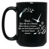 Dad Your Life Was A Blessing Black Coffee Mug
