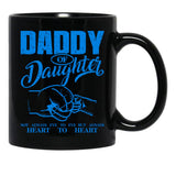 Daddy And Daughter Not Always Eye To Eye But Always Heart To Heart (13) Black Coffee Mug - Black