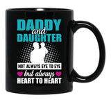 Daddy And Daughter Mug Black Coffee Mug - Black