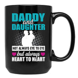 Daddy And Daughter Mug Black Coffee Mug - Black