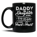 Daddy And Daughter (1) Black Coffee Mug