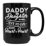 Daddy And Daughter (1) Black Coffee Mug - Black