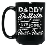 Daddy And Daughter (1) Black Coffee Mug