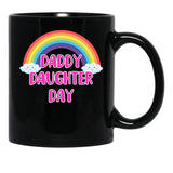Daddy Daughter Day (1) Black Coffee Mug - Black