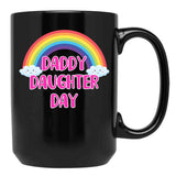 Daddy Daughter Day Black Coffee Mug - Black