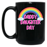 Daddy Daughter Day Black Coffee Mug