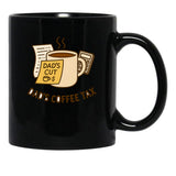 Dads Coffee Tax Black Coffee Mug - Black