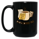 Dads Coffee Tax Black Coffee Mug