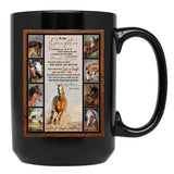 Daughter From Mom Blanket Wild Horse Lovers Family Birthday Matching Gift Black Coffee Mug - Black