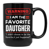Daughter In Law Is My Favorite Child Funny Dad Saying Father'S Day Black Coffee Mug - Black