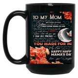 Daughter - To My Beloved Mom (1) Black Coffee Mug
