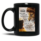 Daughter To My Dad Black Coffee Mug