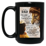 Daughter To My Dad Black Coffee Mug
