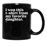 Daughter (2) Black Coffee Mug - Black