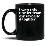 Daughter (2) Black Coffee Mug