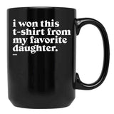 Daughter (2) Black Coffee Mug - Black