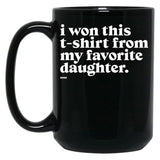 Daughter (2) Black Coffee Mug