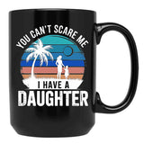 Daughters Love A Fathers Unbreakable Bond Black Coffee Mug - Black