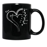 Dear Dad My Dear Father Black Coffee Mug - Black