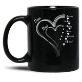 Dear Dad My Dear Father Black Coffee Mug
