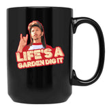 Dig To Garden Black Coffee Mug - Black