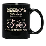 Distressed Bicycle Black Coffee Mug, Gift Coffee Mug - Black