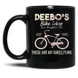 Distressed Bicycle Black Coffee Mug, Gift Coffee Mug