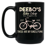Distressed Bicycle Black Coffee Mug, Gift Coffee Mug