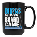 Diving The Ultimate Board Game Black Coffee Mug, Gift Coffee Mug - Black