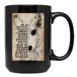 Dog Bull Terrier Black Coffee Mug - Black