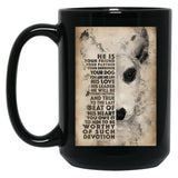 Dog Bull Terrier Black Coffee Mug