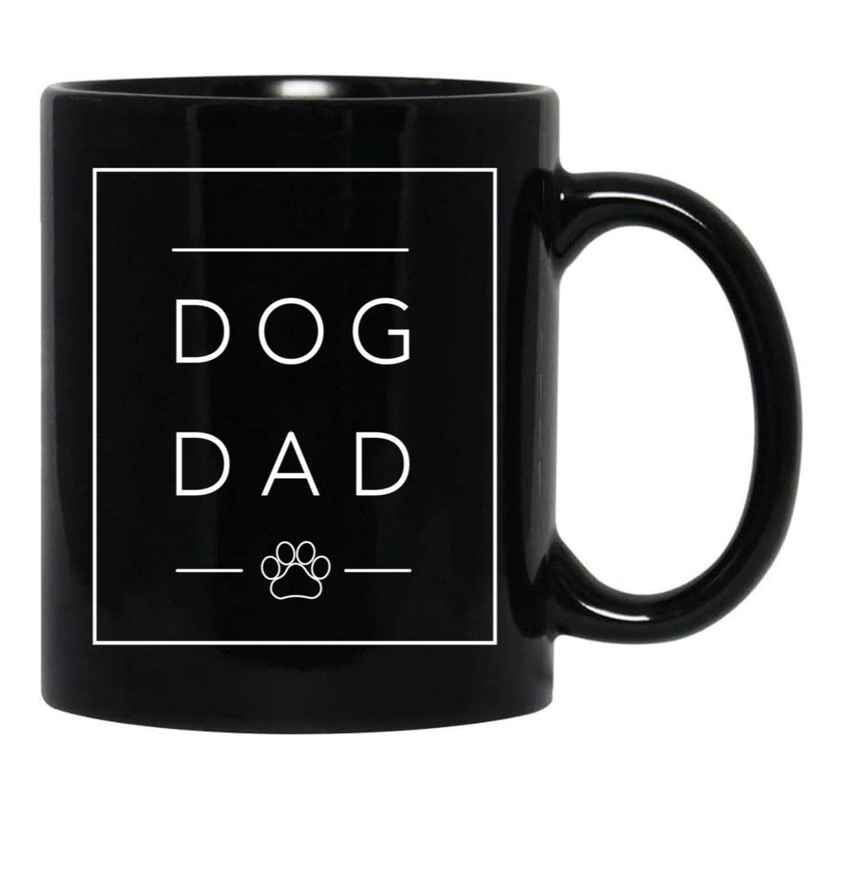 Dog Dad Black Coffee Mug, Gift Coffee Mug - Black