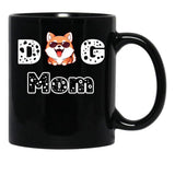Dog Mom Funny Black Coffee Mug, Gift Coffee Mug - Black
