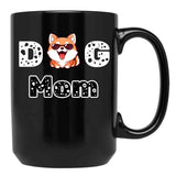 Dog Mom Funny Black Coffee Mug, Gift Coffee Mug - Black