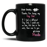 Dog Black Coffee Mug