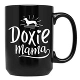 Doxie Mama Dachshund Dachshund Gift Dog Lover Dog Lover Funny Dog Doxie Gift Doxie Dog Mom Ft41 Black Coffee Mug, Gift Coffee Mug - Black