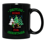 Driving Home For Christmas Funny Golf Christmas Black Coffee Mug, Gift Coffee Mug - Black