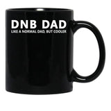 Drum And Bass Dad Drum Bass Funny Dnb Dad Black Coffee Mug, Gift Coffee Mug - Black