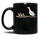 Duck Black Coffee Mug, Gift Coffee Mug