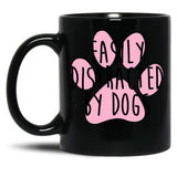 Easily Distracted By Dogs Black Coffee Mug, Gift Coffee Mug