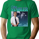 Elliot Stabler 90S Inspired Vintage Homage Premium Heavyweight Cotton T-Shirt - Green