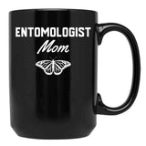 Entomologist Mom Black Coffee Mug, Gift Coffee Mug - Black