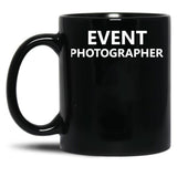Event Photographer Official Job Staff Pictures Black Coffee Mug, Gift Coffee Mug