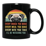 Every Sank You Make Every Male You Bake Every Bite You Take I Will Be Watching You Black Coffee Mug, Gift Coffee Mug - Black