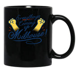 Everything'S Coming Up Milhouse Funny Novelty Cat Lover Cat Owner Gift Black Coffee Mug, Gift Coffee Mug - Black